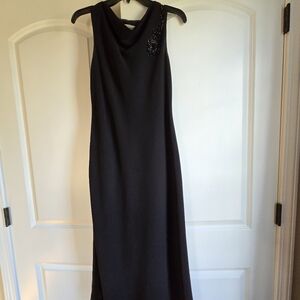 Evan Picone Black Asymmetrical Dress